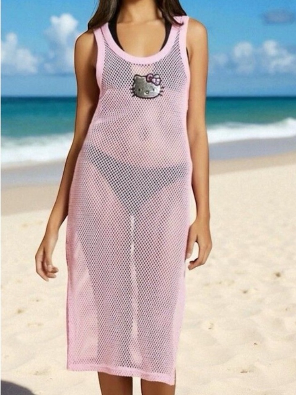 Hello Kitty Pink Swim Cover-Up Dress